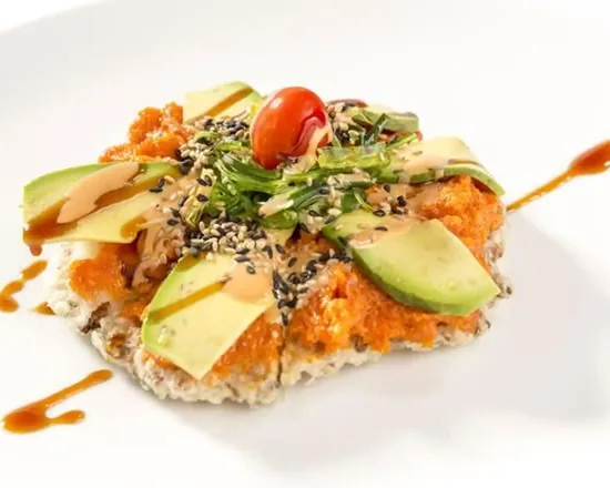 Spicy Tuna Sushi Pizza at Sushi Panda Calgary SE