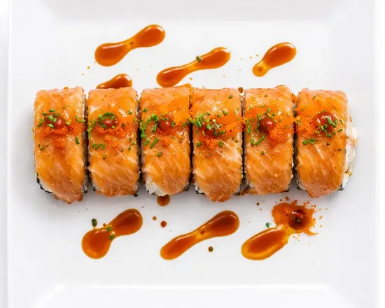 Spicy Salmon Roll at Sushi Panda Calgary SE