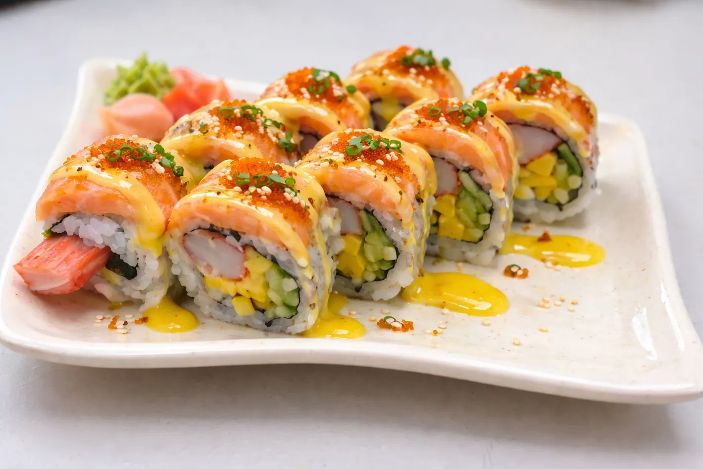 Mango Tango Roll at Sushi Panda - Japanese restaurant SE Calgary