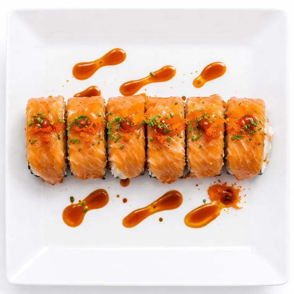Spicy Salmon Roll at Sushi Panda Calgary SE